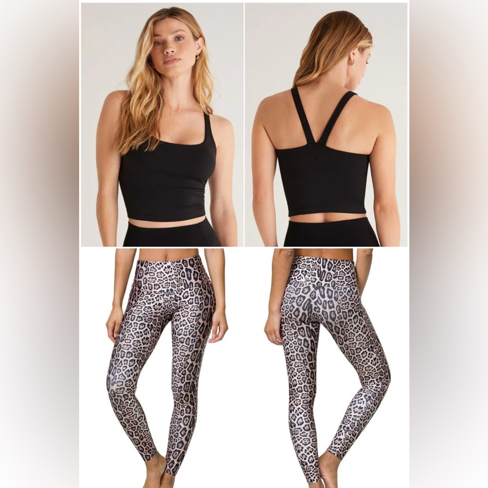 *BUNDLE* Supply Active Top + Onzie Leopard Print Leggings